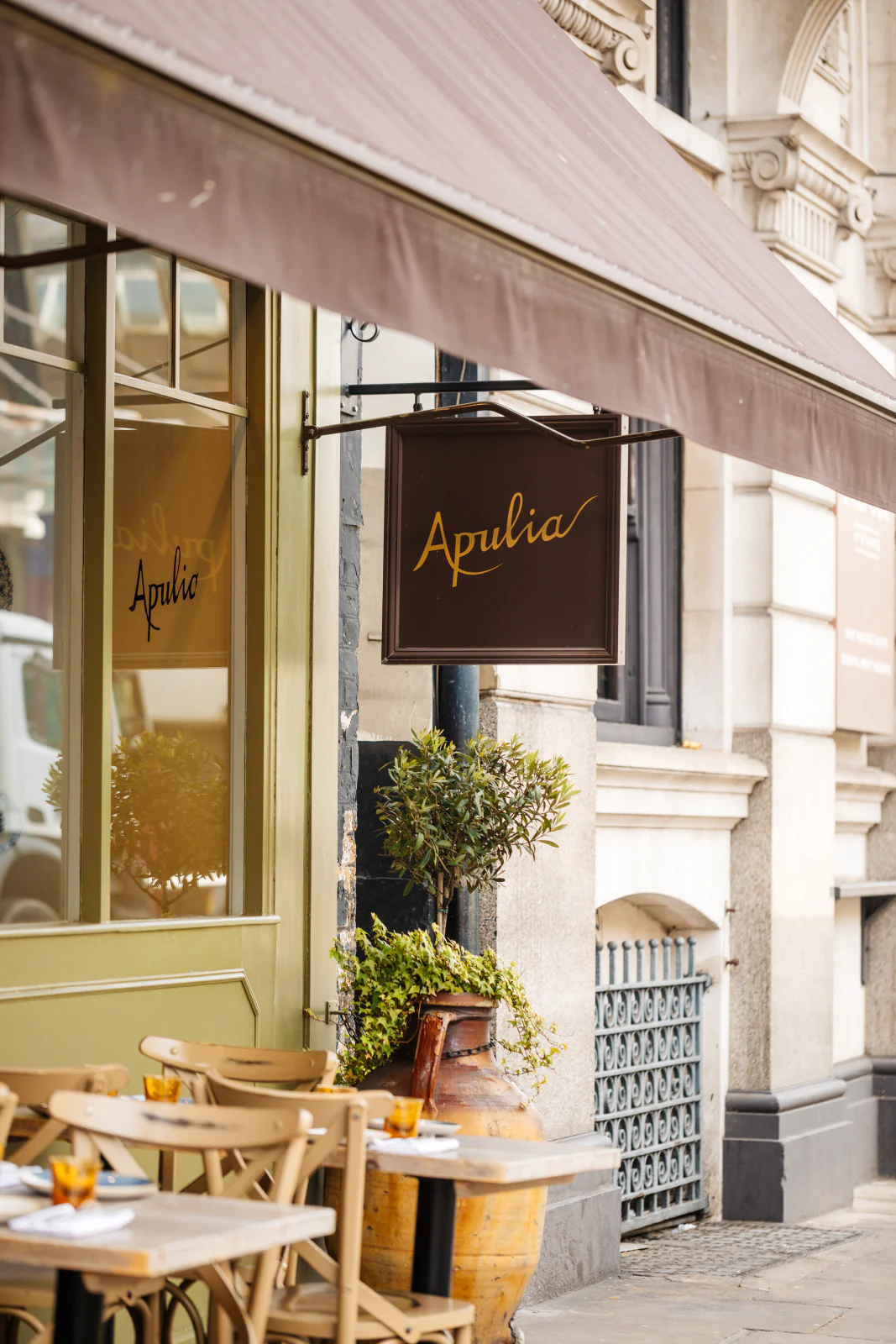 Apulia storefront at 50 Long Lane, Barbican